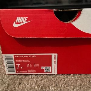 Nike Air Max 90 (GS) size 7 brand new